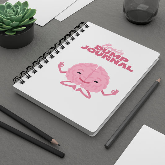 Brain Dump Journal — Spiral Notebook for Mindfulness & Stress Relief